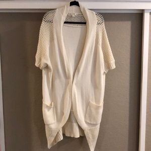 Caslon shawl collar open front sweater